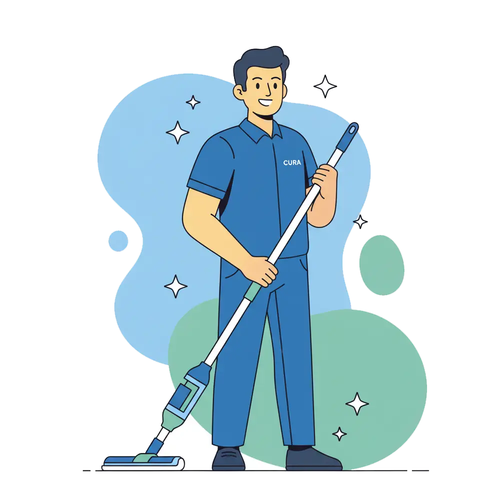 Profesional de CURA llegando